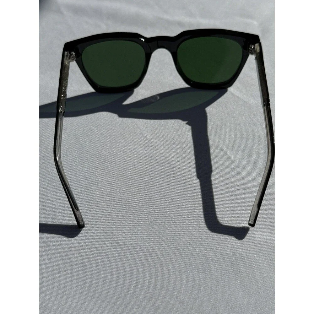 SPITFIRE 'BC2' - BLACK  GREEN SHADES SUNNIES 100% UVA/UVB SAFE LENSES
